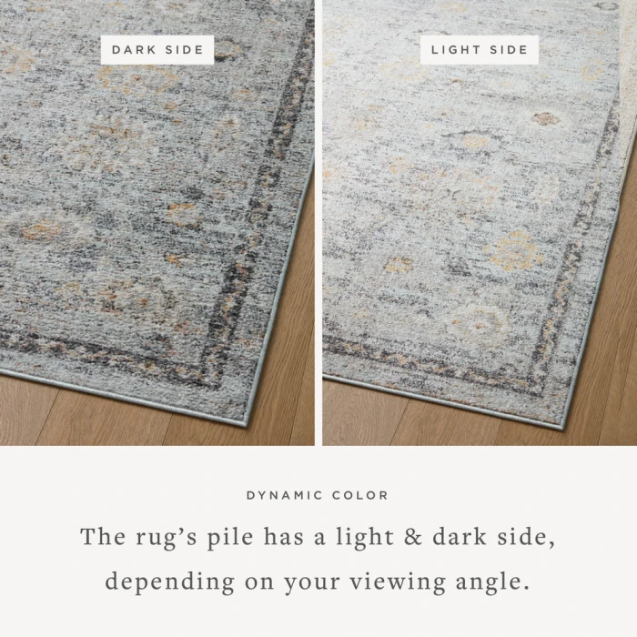 Loloi II Monroe Sky / Gold 5'-3" x 7'-9" Area Rug