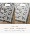 Loloi II Monroe Charcoal / Natural 2'-6" x 4'-0" Accent Rug