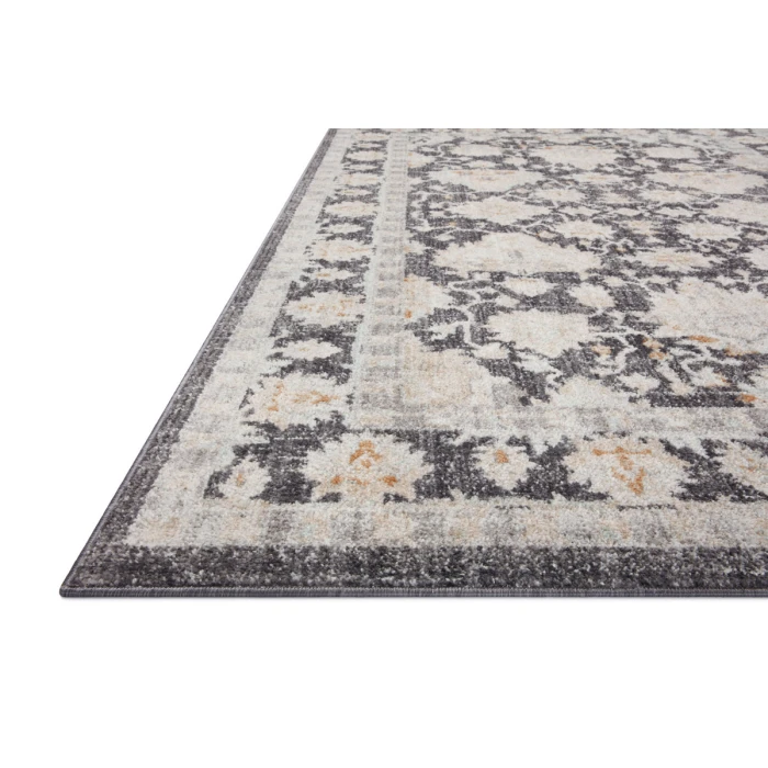 Loloi II Monroe Charcoal / Natural 5'-3" x 7'-9" Area Rug