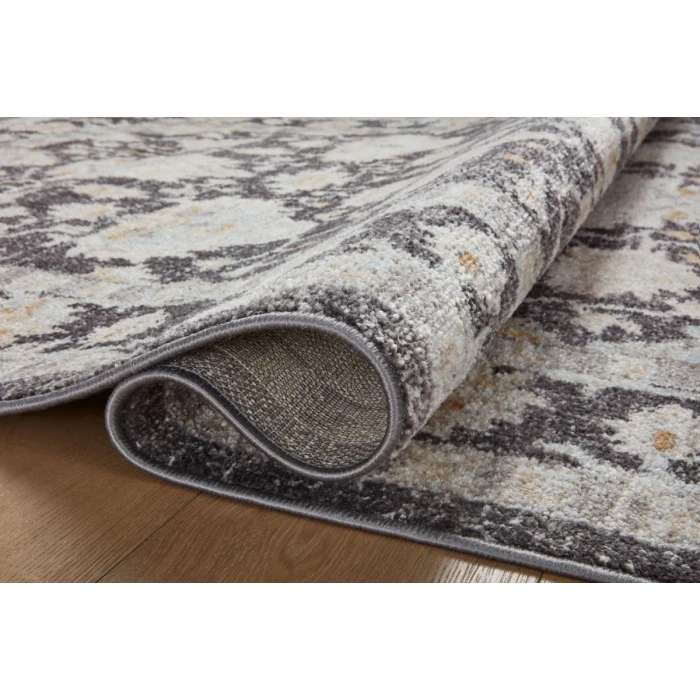 Loloi II Monroe Charcoal / Natural 5'-3" x 7'-9" Area Rug