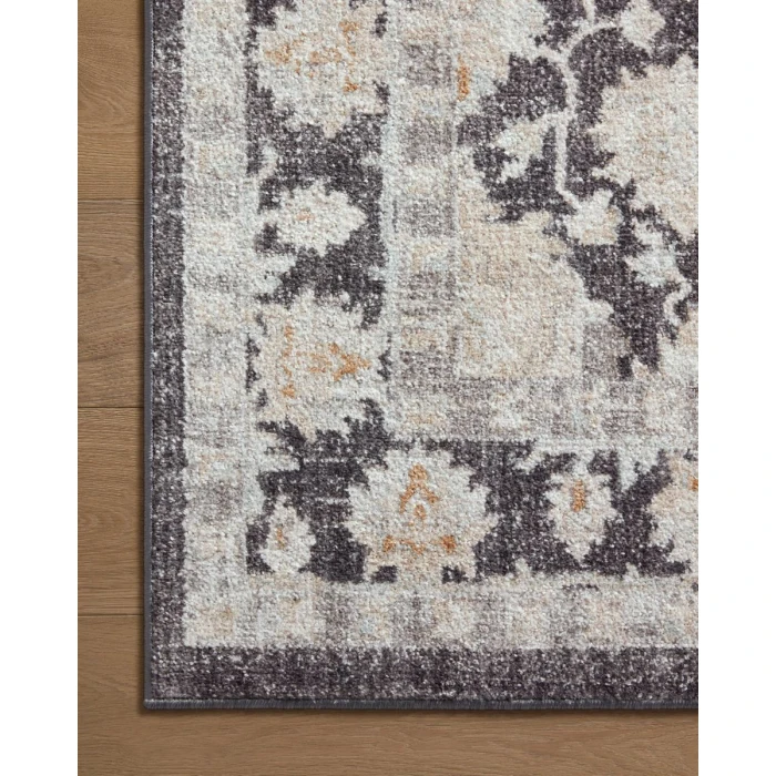 Loloi II Monroe Charcoal / Natural 5'-3" x 7'-9" Area Rug