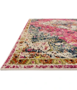 Loloi Nadia NN-04 PINK / MIDNIGHT Area Rug 18 in. X 18 in. Sample