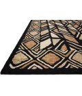 Loloi Nala Black / Beige NAL-01 5ft. X 5ft. Round Rug
