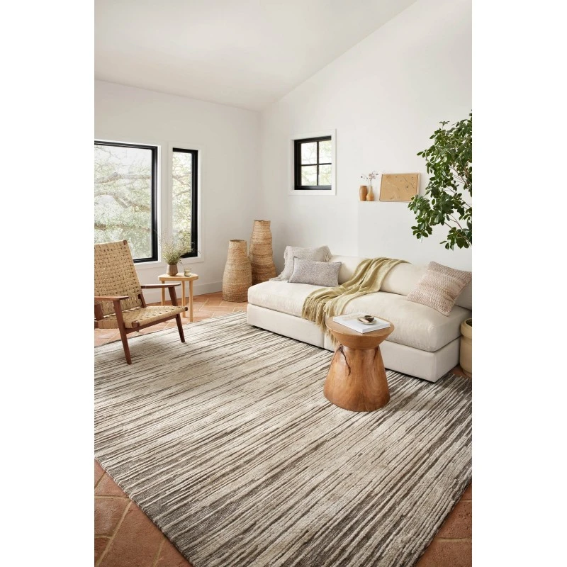 Loloi II Neda NED-01 Taupe / Stone 18" x 18" Sample Area Rug