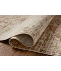 Loloi Nellie Natural / Sunset NEL-02 18in. X 18in. Sample Rect. Rug