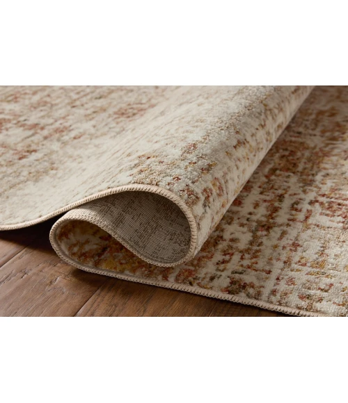 Loloi Nellie Natural / Sunset NEL-02 18in. X 18in. Sample Rect. Rug