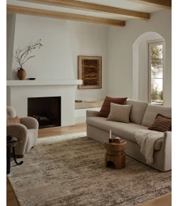 Loloi Nellie Dove / Natural NEL-05 2ft.-6in. X 7ft.-6in. Rect. Rug