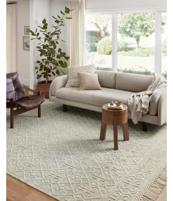 Loloi Noelle Ivory / Blue NOE-03 2 ft. X 5 ft. Rectangle Rug