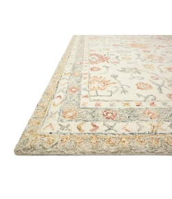 Loloi Norabel NOR-03 IVORY / RUST Area Rug 2 ft. 6 in. X 9 ft. 9 in. Rectangle