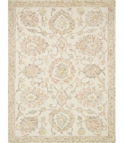 Loloi Norabel NOR-04 IVORY / BLUSH Area Rug 18 in. X 18 in. Sample