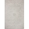 Loloi Odette ODT-02 Silver / Ivory Area Rug 5 ft. 3 in. X 5 ft. 3 in. Round