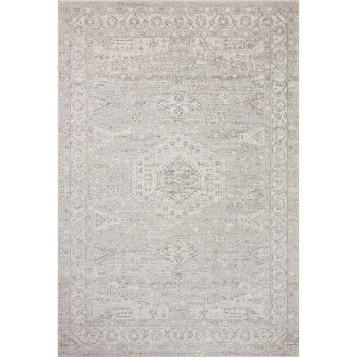 Loloi II Odette Silver / Ivory 2'-7" x 16'-0" Runner Rug