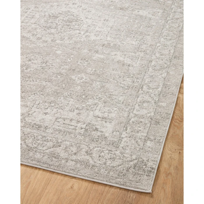 Loloi II Odette Silver / Ivory 2'-7" x 16'-0" Runner Rug