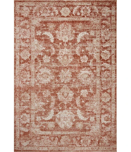 Loloi II Odette Rust / Ivory 2'-7" x 10'-0" Runner Rug