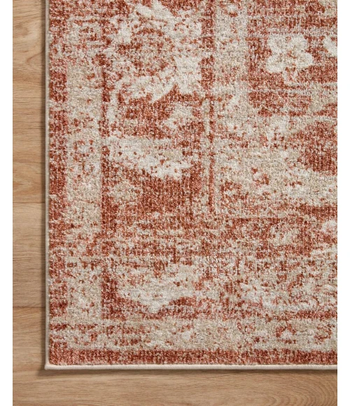 Loloi II Odette Rust / Ivory 2'-7" x 10'-0" Runner Rug