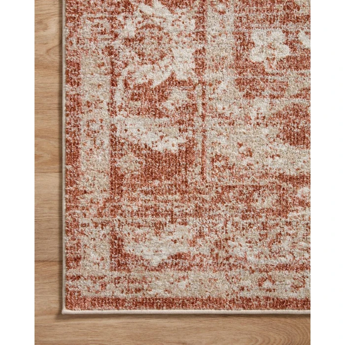Loloi II Odette Rust / Ivory 6'-7" x 9'-6" Area Rug