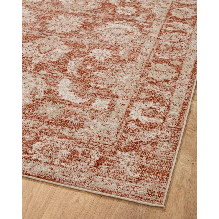 Loloi II Odette Rust / Ivory 6'-7" x 9'-6" Area Rug