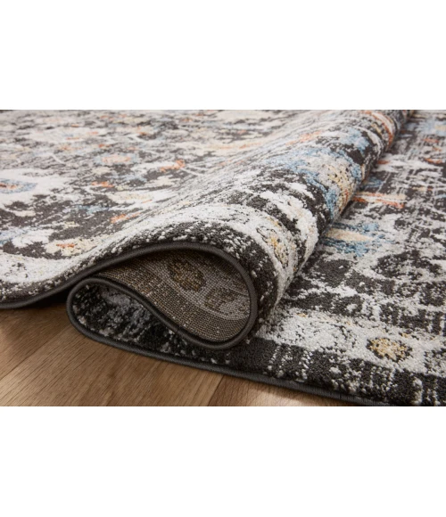 Loloi II Odette Charcoal / Multi 2'-7" x 8'-0" Runner Rug