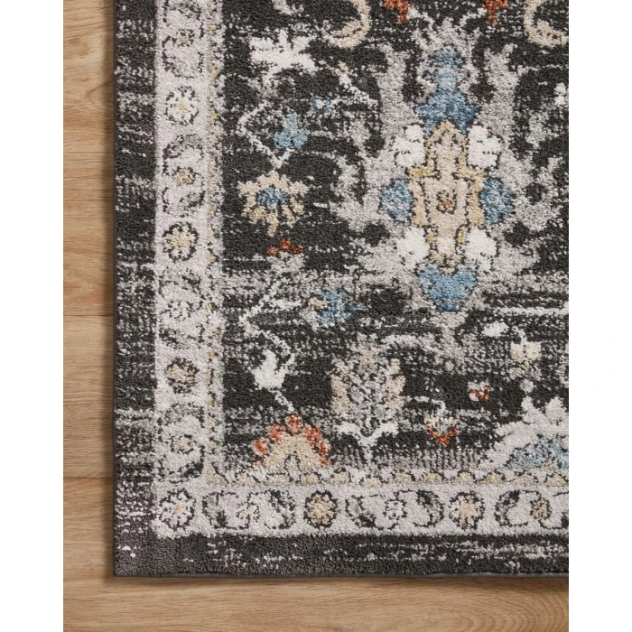 Loloi II Odette Charcoal / Multi 5'-3" x 7'-9" Area Rug