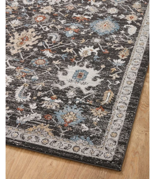 Loloi II Odette Charcoal / Multi 2'-7" x 8'-0" Runner Rug
