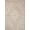 Loloi Odette ODT-05 Beige / Silver Area Rug 5 ft. 3 in. X 5 ft. 3 in. Round