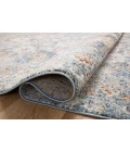 Loloi II Odette Sky / Rust 5'-3" x 5'-3" Round Accent Rug