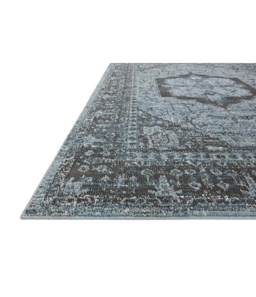 Loloi II Odette Sky / Charcoal 2'-7" x 16'-0" Runner Rug