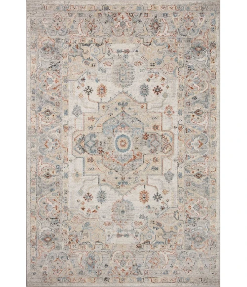 Loloi II Odette Ivory / Multi 5'-3" x 5'-3" Round Accent Rug