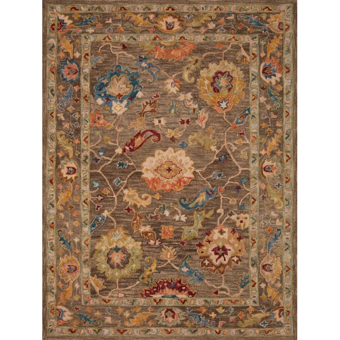 Loloi Padma Charcoal / Multi PMA-01 9 ft. 3 in. X 13 ft. Rectangle Rug