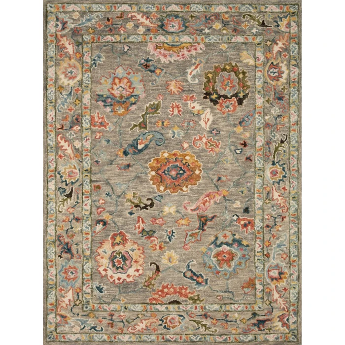 Loloi Padma Grey / Multi PMA-01 3 ft. 6 in. X 5 ft. 6 in. Rectangle Rug