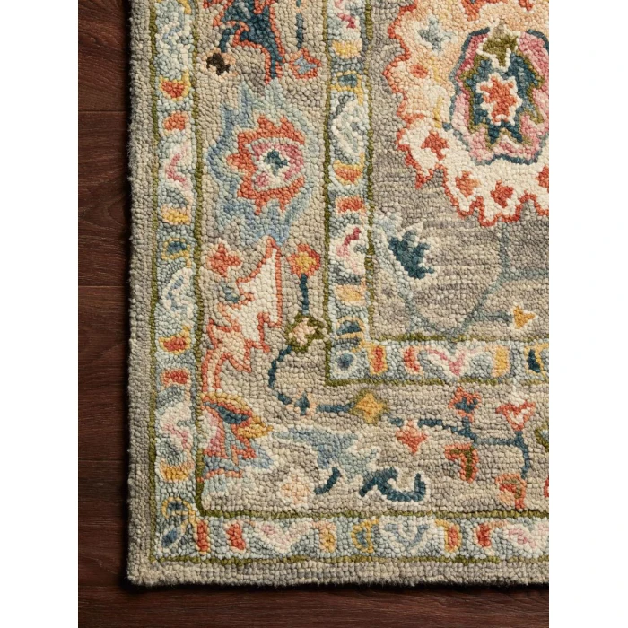 Loloi Padma Grey / Multi PMA-01 3 ft. 6 in. X 5 ft. 6 in. Rectangle Rug