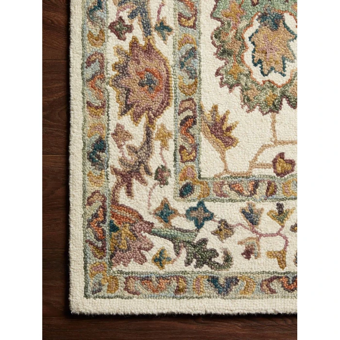 Loloi Padma White / Multi PMA-01 2 ft. 6 in. X 9 ft. 9 in. Rectangle Rug