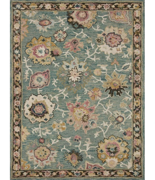 Loloi Padma Teal / Multi PMA-04 18 in. X 18 in. Sample Rug