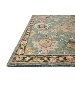 Loloi Padma PMA-04 Teal / Multi Area Rug 3 ft. 0 in. X 3 ft. 0 in. Round