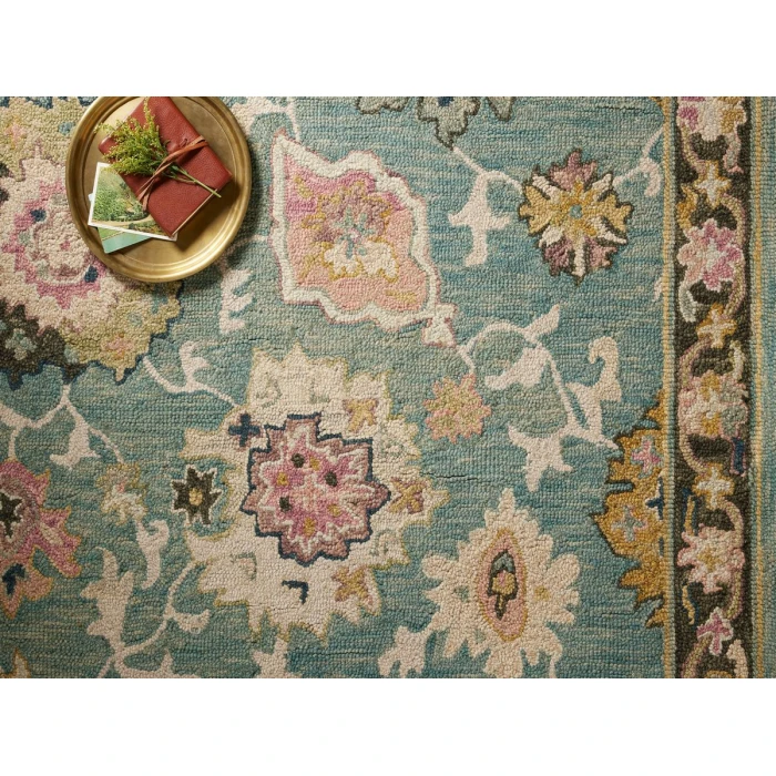 Loloi Padma Teal / Multi PMA-04 9 ft. 3 in. X 13 ft. Rectangle Rug