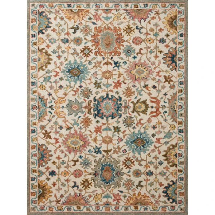 Loloi Padma Ivory / Multi PMA-05 5 ft. X 7 ft. 6 in. Rectangle Rug