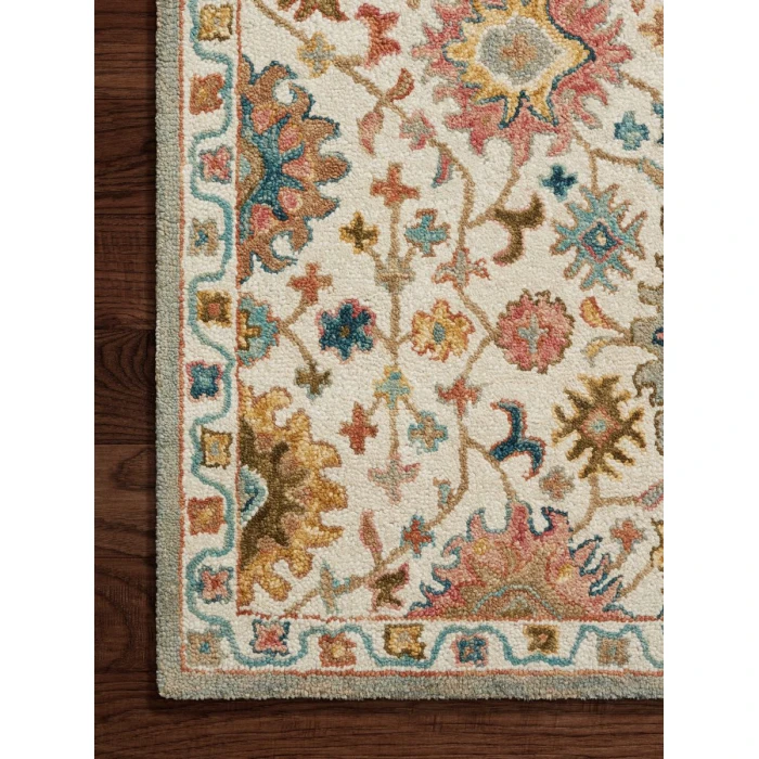 Loloi Padma Ivory / Multi PMA-05 5 ft. X 7 ft. 6 in. Rectangle Rug
