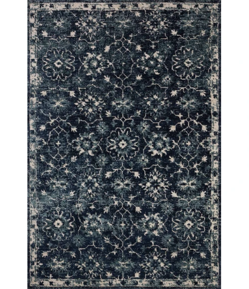 Loloi Percival Navy / Ivory PCV-02 18in. X 18in. Sample Rect. Rug