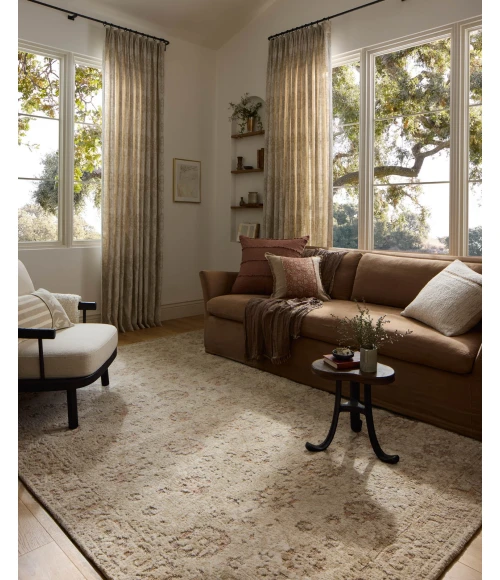 Loloi Percival Natural / Salmon PCV-04 3ft.-6in. X 5ft.-6in. Rect. Rug