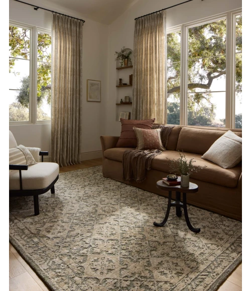 Loloi Percival Sage / Stone PCV-07 18in. X 18in. Sample Rect. Rug