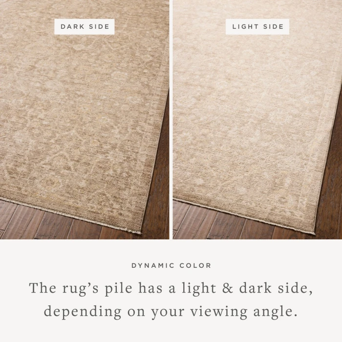 Chris Loves Julia x Loloi Palma Bark / Natural PLM-01 2ft.-3in. X 3ft.-10in. Rect. Rug