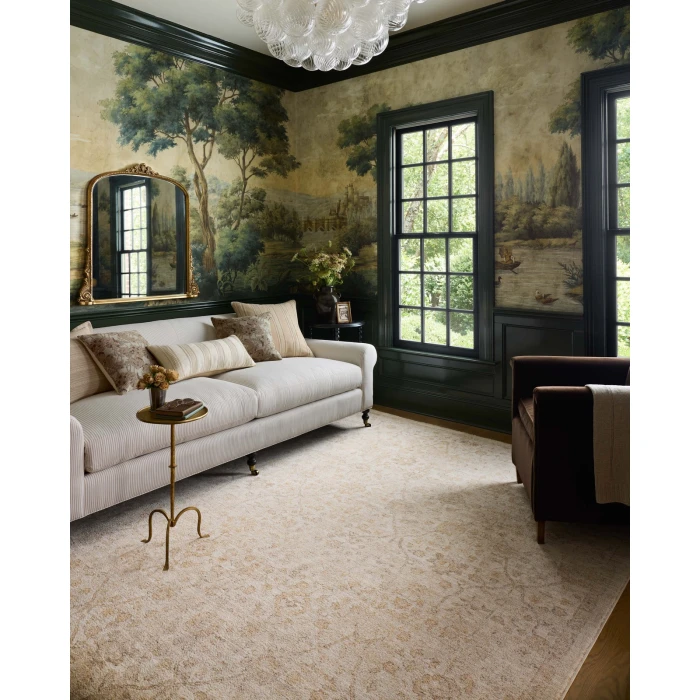 Chris Loves Julia x Loloi Palma Ivory / Sand PLM-01 2ft.-7in. X 10ft. Rect. Rug