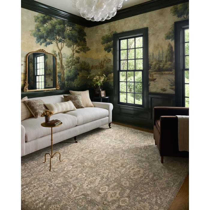 Chris Loves Julia x Loloi Palma Lagoon / Natural PLM-03 2ft.-7in. X 12ft. Rect. Rug