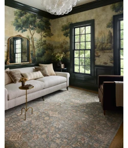 Chris Loves Julia x Loloi Palma Blue / Natural PLM-05 2ft.-7in. X 7ft.-6in. Rect. Rug