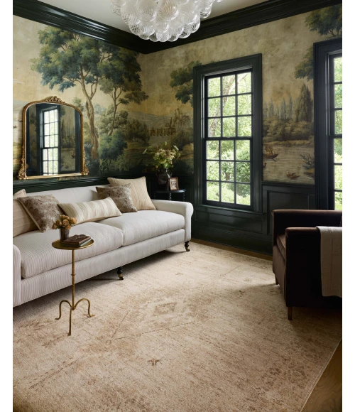 Chris Loves Julia x Loloi Palma Natural / Smoke PLM-06 2ft.-7in. X 7ft.-6in. Rect. Rug