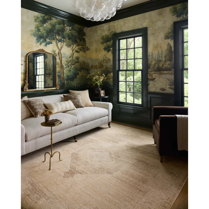 Chris Loves Julia x Loloi Palma Wheat / Taupe PLM-07 2ft.-7in. X 12ft. Rect. Rug