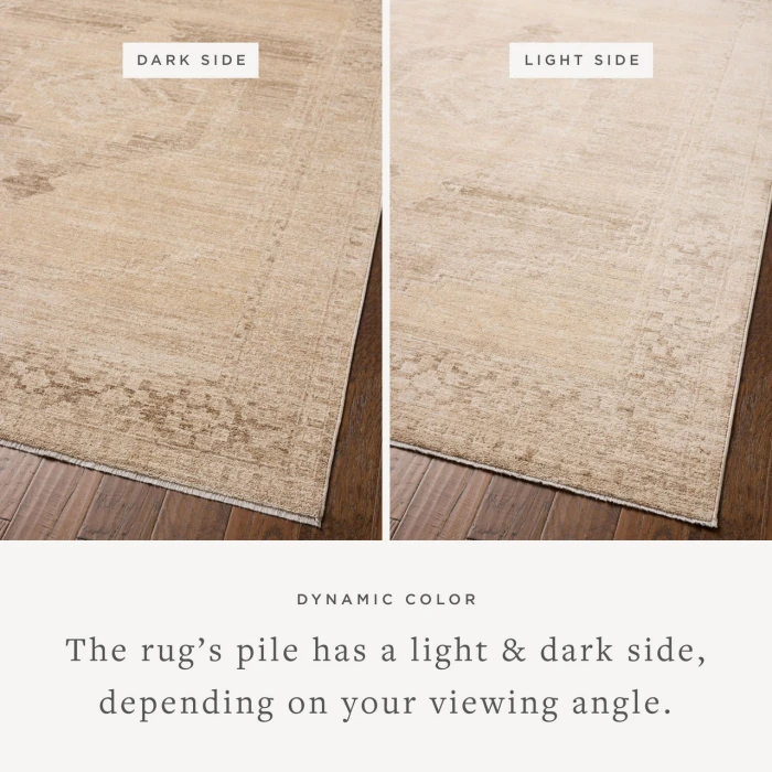 Chris Loves Julia x Loloi Palma Wheat / Taupe PLM-07 2ft.-7in. X 12ft. Rect. Rug