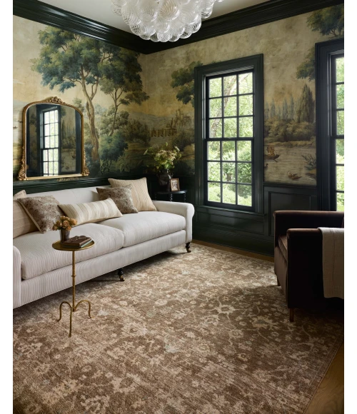 Chris Loves Julia x Loloi Palma Brown / Earth PLM-09 2ft.-7in. X 7ft.-6in. Rect. Rug