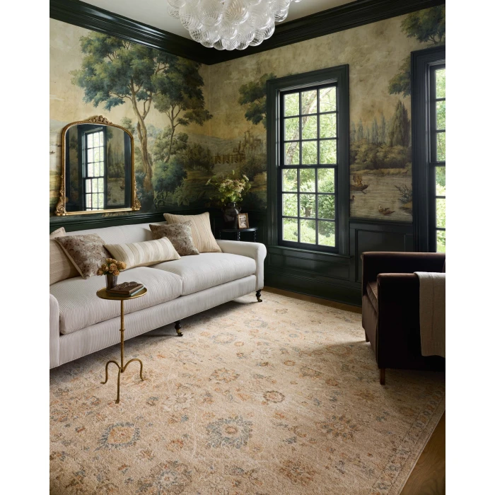 Chris Loves Julia x Loloi Palma Natural / Multi PLM-11 6ft.-3in. X 9ft.-6in. Rect. Rug
