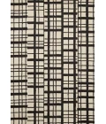 Chris Loves Julia x Loloi  Polly POL-02 Black / Ivory 2'-0" x 5'-0" Area Rug
